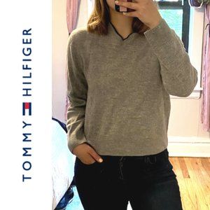 Tommy Hilfiger Grey Wool Sweater